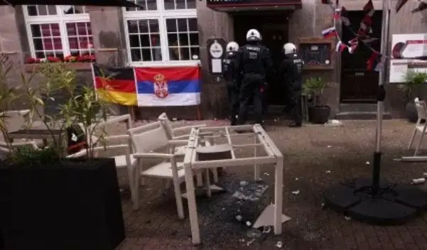 Screenshot 20240616 1631242 Euro 2024: England, Serbia Fans Clash Before Group Opener