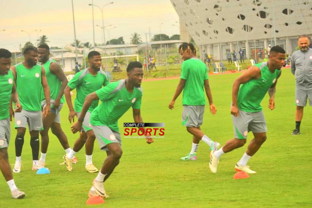 Super Eagles train in Uyo 20240602 180044 0000 transcpr 2026 WCQ: Enoh Urges Super Eagles To Beat Bafana, Secure World Cup Chances