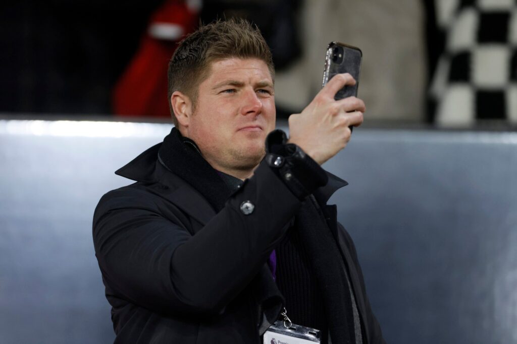 Neil Mellor, former footballer and football pundit at the Premier League match between Sheffield United and Liverpool at Bramhall Lane on December ...