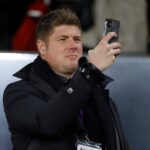 Neil Mellor, former footballer and football pundit at the Premier League match between Sheffield United and Liverpool at Bramhall Lane on December ...