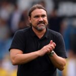 Leeds United Manager Daniel Farke looks on during the Sky Bet Championship match between Leeds United FC and Portsmouth FC at Elland Road on August...