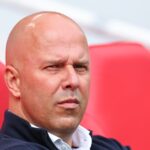 Arne Slot manager / head coach of Liverpool during the Premier League match between Liverpool FC and Nottingham Forest FC at Anfield on September 1...