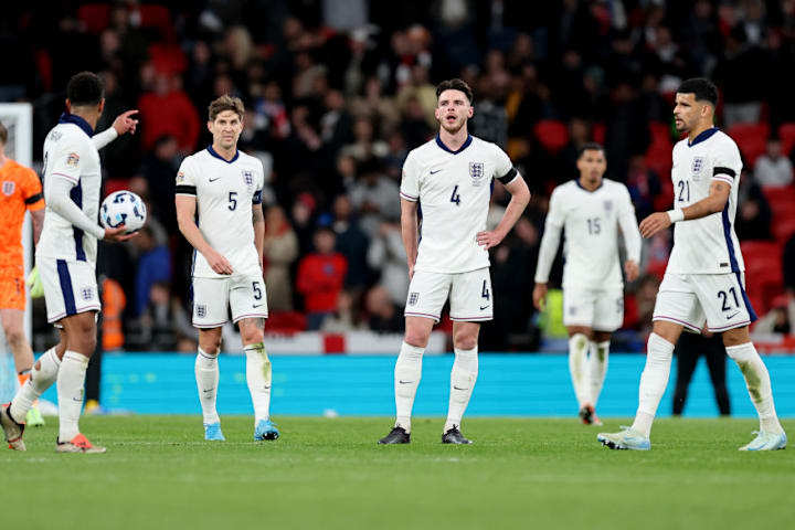 John Stones, Declan Rice, Dominic Solanke, Jude Bellingham