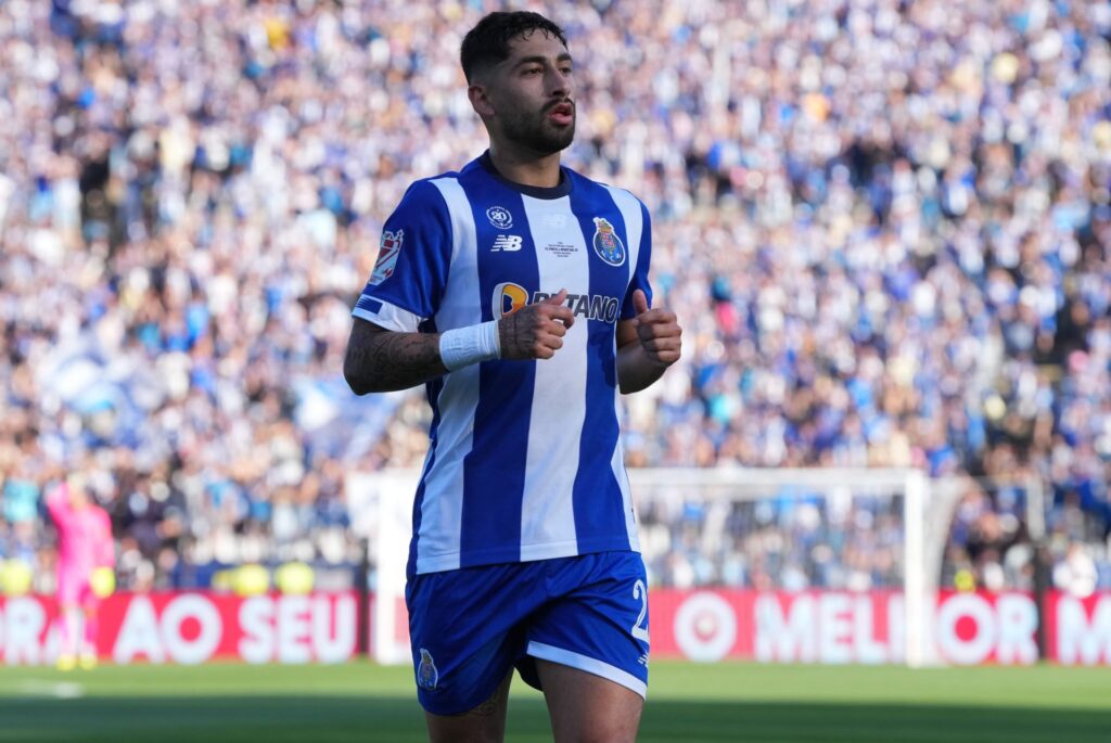 Alan Varela of FC Porto during the Final da Taca de Portugal match between Sporting CP and FC Porto at Estadio Nacional on May 26, 2024 in Oeiras, ...