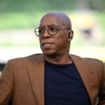 ITV pundit, Ian Wright looks on prior to the UEFA Nations League 2024/25 League B Group B2 match between Republic of Ireland and England at Aviva S...