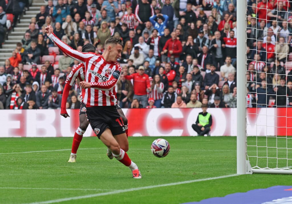 GettyImages 2172578061 scaled Chris Rigg transfer stance as Sunderland make decision over Manchester United target's future