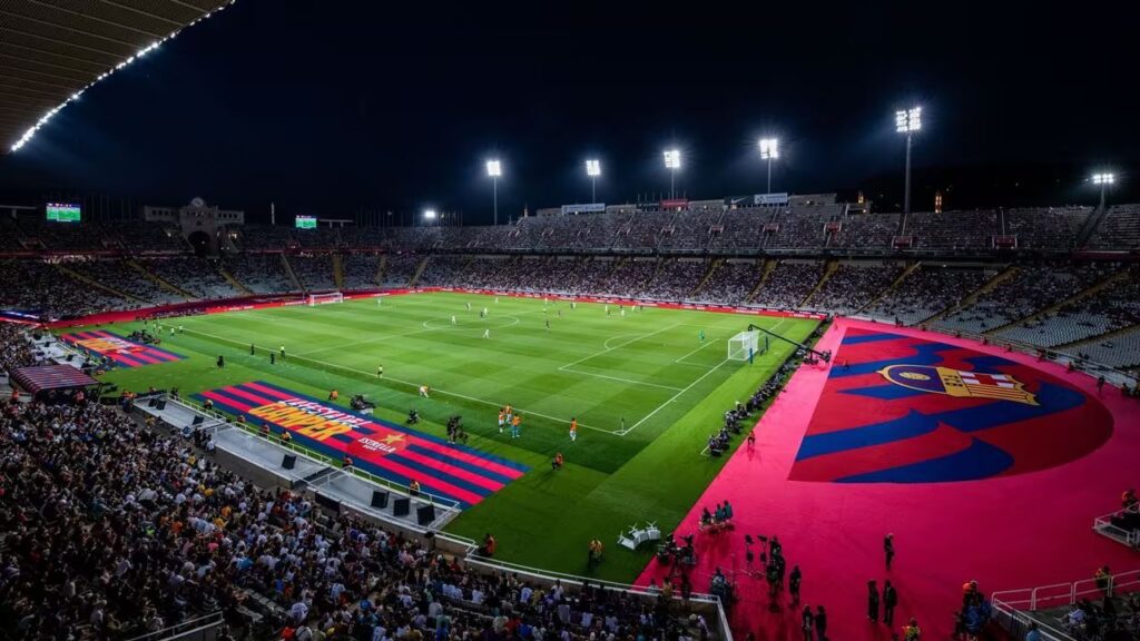 Montjuic Barcelona singing section could face club ban for Champions League clash