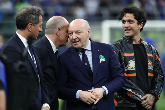 Inter president Giuseppe Marotta doesn’t anticipate making moves in the next transfer market window and addressed the recent chatter