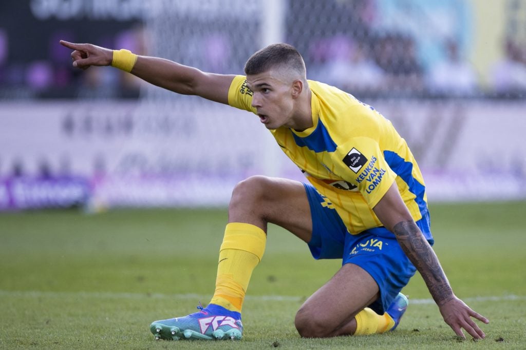 Westerlo's Luka Vuskovic pictured during a soccer match between KVC Westerlo and Cercle Brugge KSV, Sunday 28 July 2024 in Westerlo, on the opening...