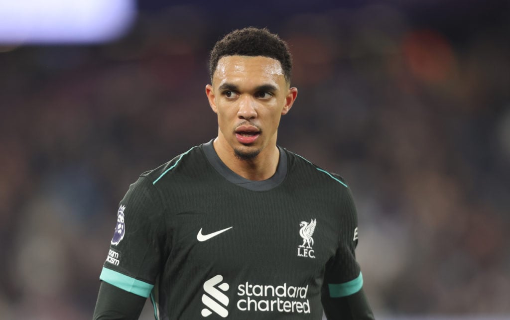 Liverpool's Trent Alexander-Arnold during the Premier League match between West Ham United FC and Liverpool FC at London Stadium on December 29, 20...